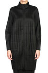 pleated overcoat  - 