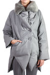 padded wool coat  - 