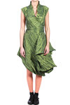 pleated shot dress  - 