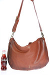 distressed leather big saddle bag  - 