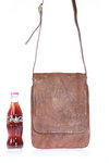 distressed leather small fold bag  - 
