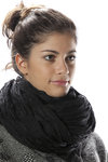 silk embossed striped shawl  - 