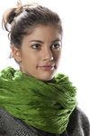 silk embossed striped shawl  - 