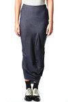 denim look full-length skirt  - 