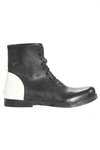 contrast heel lace up bootee  - 
