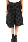 polka dot jacquard skirt pant  - 