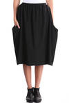amphora shape wool skirt  - 