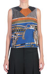 vintage scarf top  - 