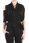 Jersey bands wrap around cardigan  - 