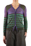 Light knitted stripe cardigan  - 