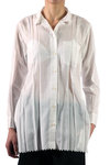 Pleated shirt with trimmer details  - 