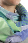 stripe and check design shawl - CAULIFLOWER Issey Miyake 