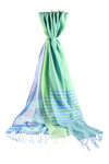 stripe and check design shawl - CAULIFLOWER Issey Miyake 