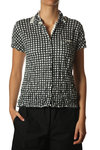 Front printed gingham design shirt  - 
