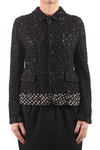 Lace and polka dot reversible jacket  - 