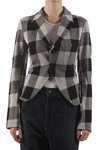 Riding style checked jacket  - 