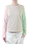 matched stripe tone t-shirt  - 