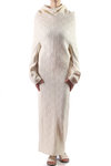full length hooded lace dress  - 