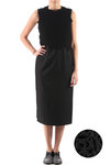 flowers appliqué bodice sheath dress  - 