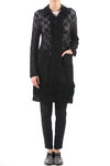 Flowers appliqué lace long jacket  - 