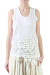 Knotwork lace appliqué front detail top  - 