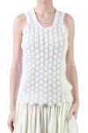 Knotwork lace appliqué front top  - 