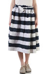 Hand woven linen bands skirt  - 