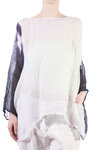 Blue stain printed blouse  - 
