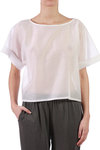 Boxy organdie cropped top  - 