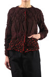 Polka dot mix printed cotton jacket  - 