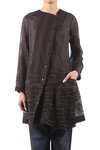 Sheer striped overcoat  - 