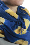 big polka dot print shawl  - 