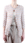Pointed checked cardigan  - 