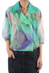 Rainbow shade printed blouson  - 