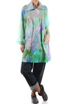 Rainbow shade printed raincoat  - 