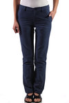 lightweight hem band slim trousers  - 