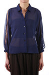 Sleeves slit detail georgette shirt  - 