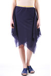 Pointed hem georgette skirt  - 