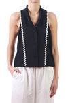 waistcoat with trimmed details  - 