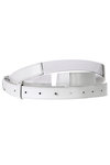 Leather and clear PVC belt  - 