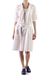 trompe-l'oeil wide dress  - 