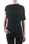 Knitted linen asymmetric top  - 