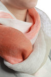 bands design linen gauze shawl  - 