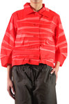 Irregular wide pleated short jacket  - 
