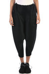 Horizontally pleated polyester trousers  - 