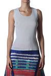 Small pleated polyester sleeveless top  - 