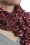 bunch of grapes effect shot polyester scarf  - 