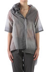 Shaded pattern shirt jacket  - 