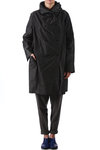 Shot polyester hooded overcoat  - 