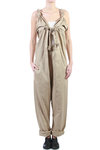 Herringbone pattern cotton jumpsuit  - 